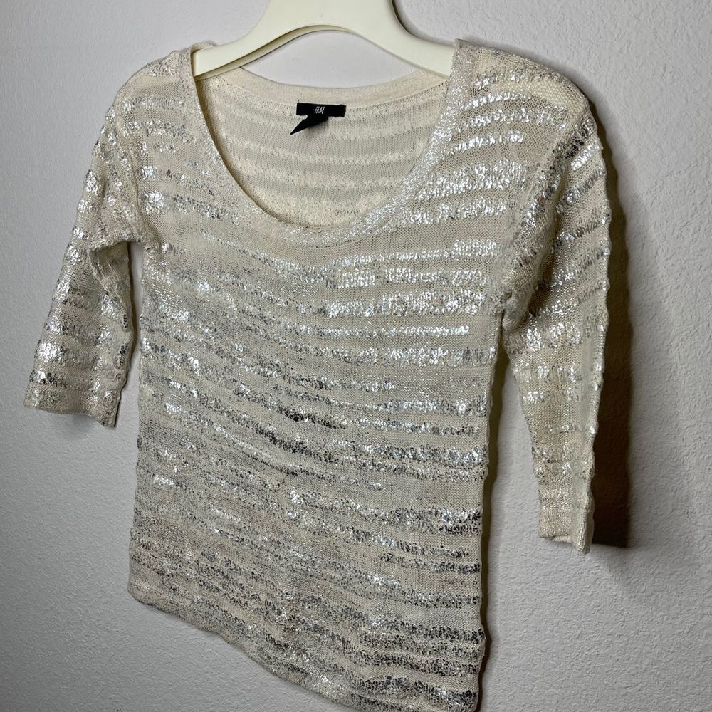 H&M Metallic Sweater - Picture 5 of 7